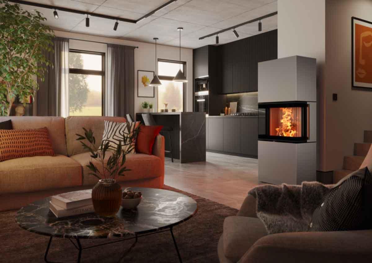 Kaminofen Largo L Steel von Spartherm